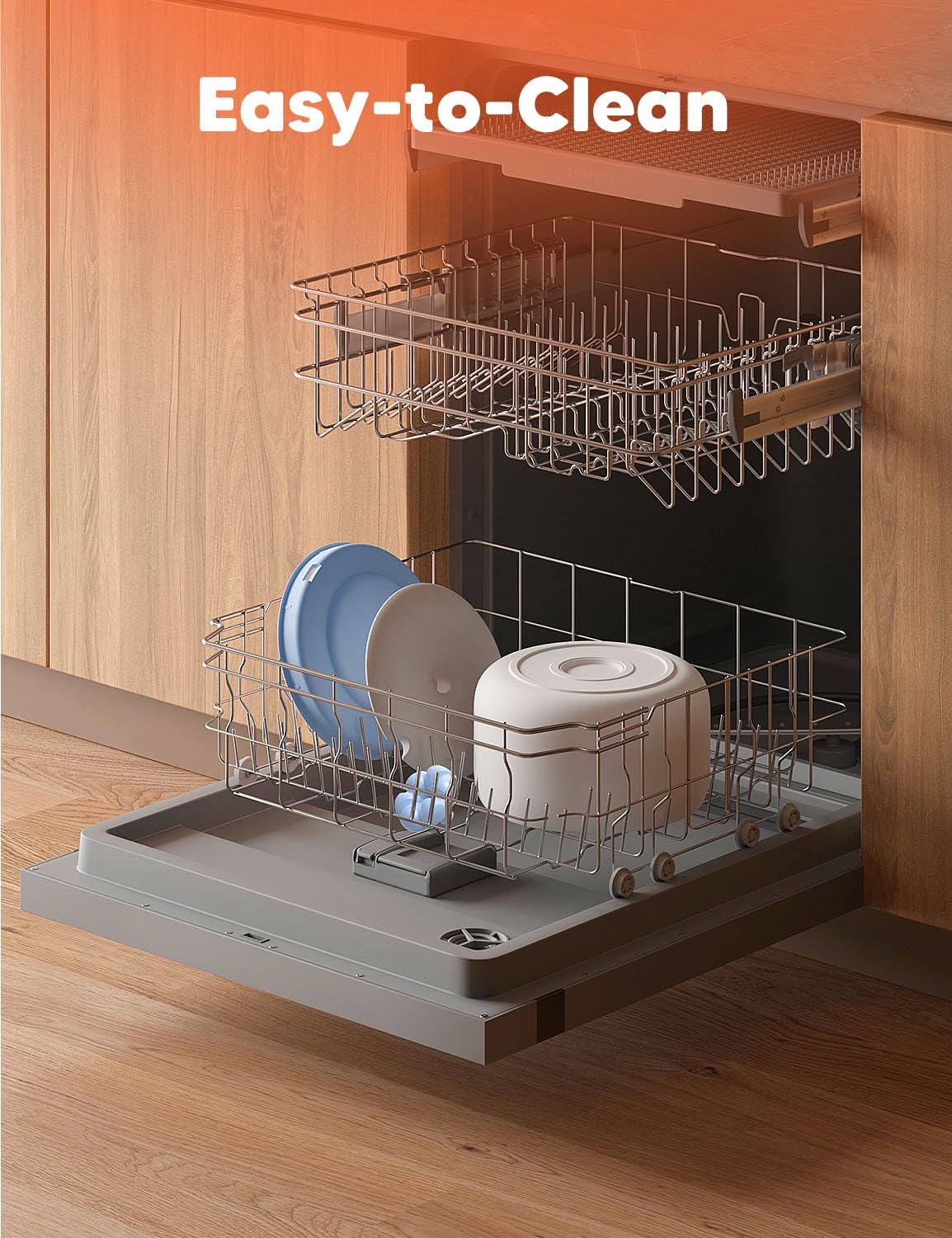 WOPET dishwasher-safe ceramic body for easy cleaning after meals
