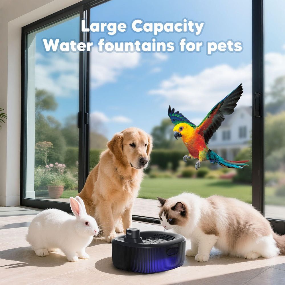 WOPET large 6L water tank reduces frequent refills across pets.