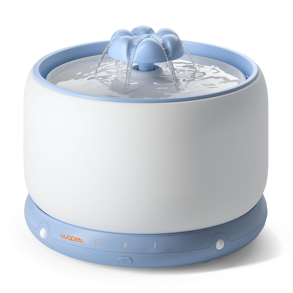 WOPET wireless cat water fountain with ceramic body, durable and easy to clean