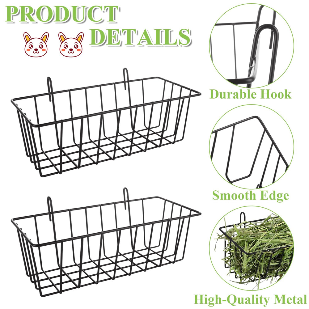 WOPPLXY wall-mounted hay rack demonstrates easy installation and space-saving design.