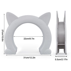 Wordcam Large Cat Door open flap, convenient access for cats.