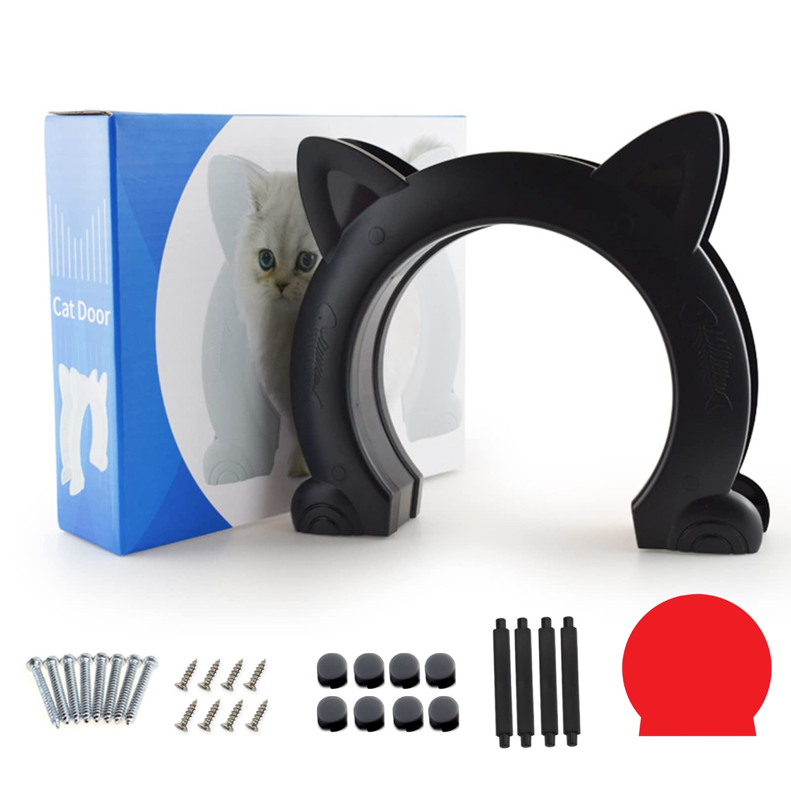 Wordcam XL cat door open passage demonstrates barrier-free access for pets.