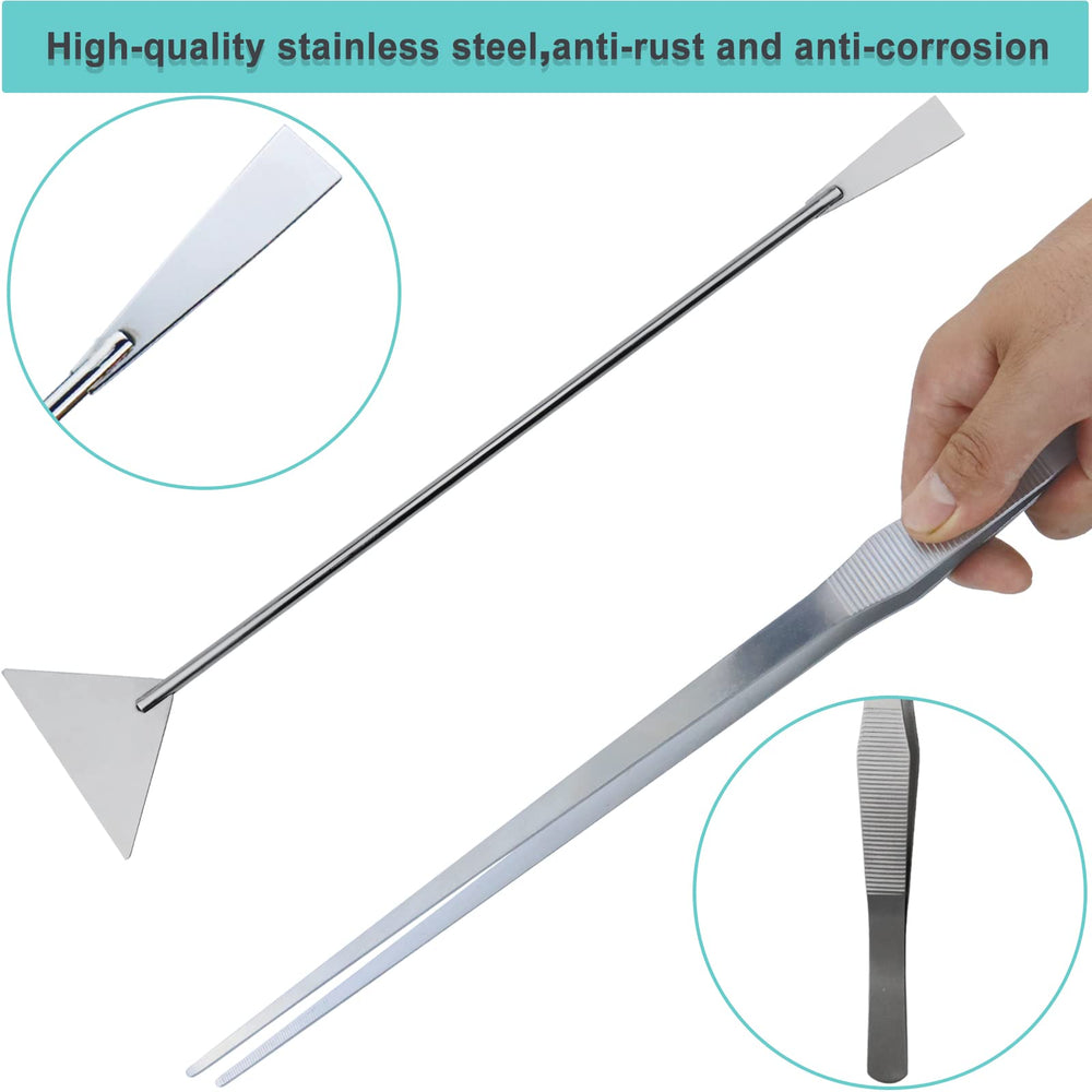 WORFACE curved tweezers reach tight spaces for delicate stems