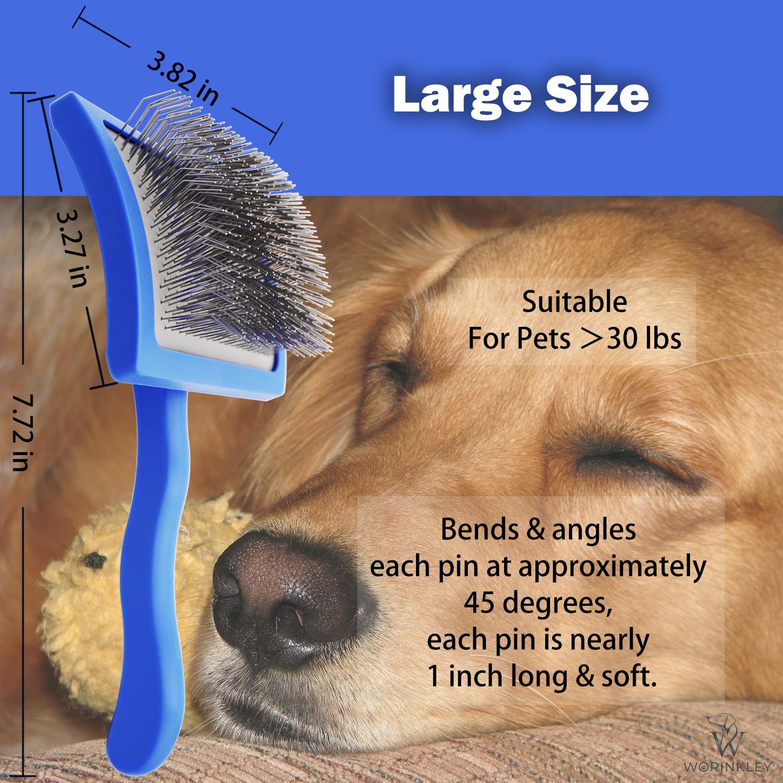 Worinkley retractable pad protects skin while brushing