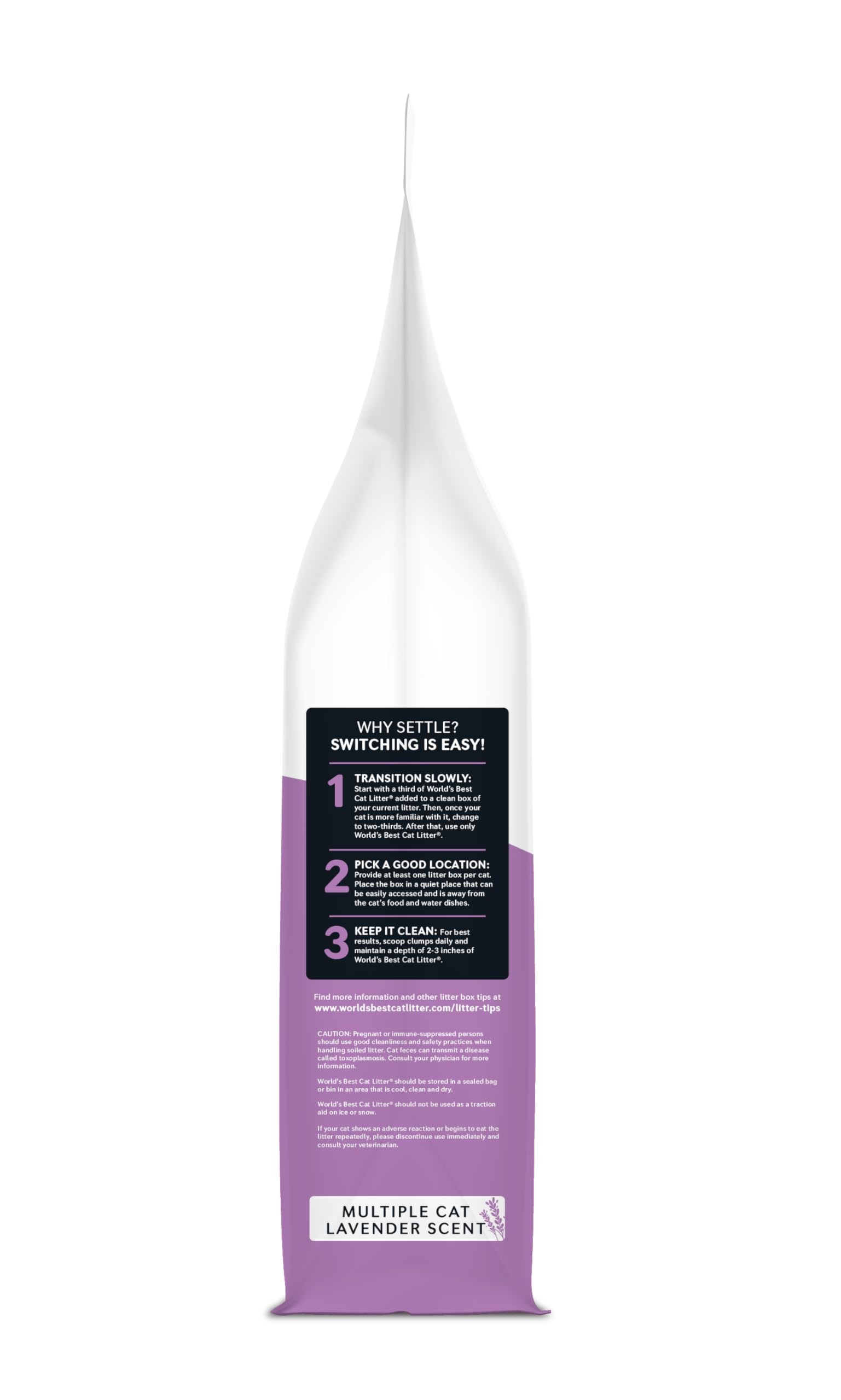 World's Best Cat Litter flushable septic-safe symbol indicating convenient disposal