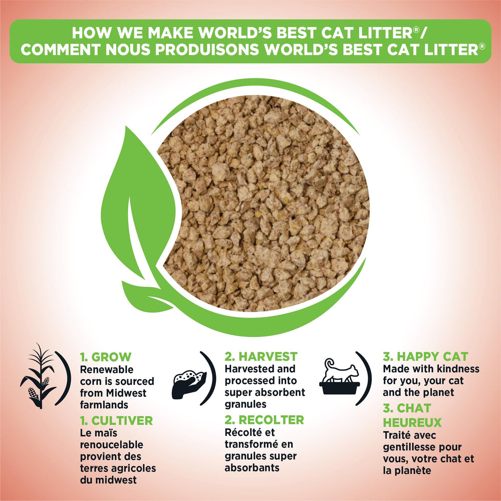 World's Best Cat Litter lightweight soft texture for comfortable handling