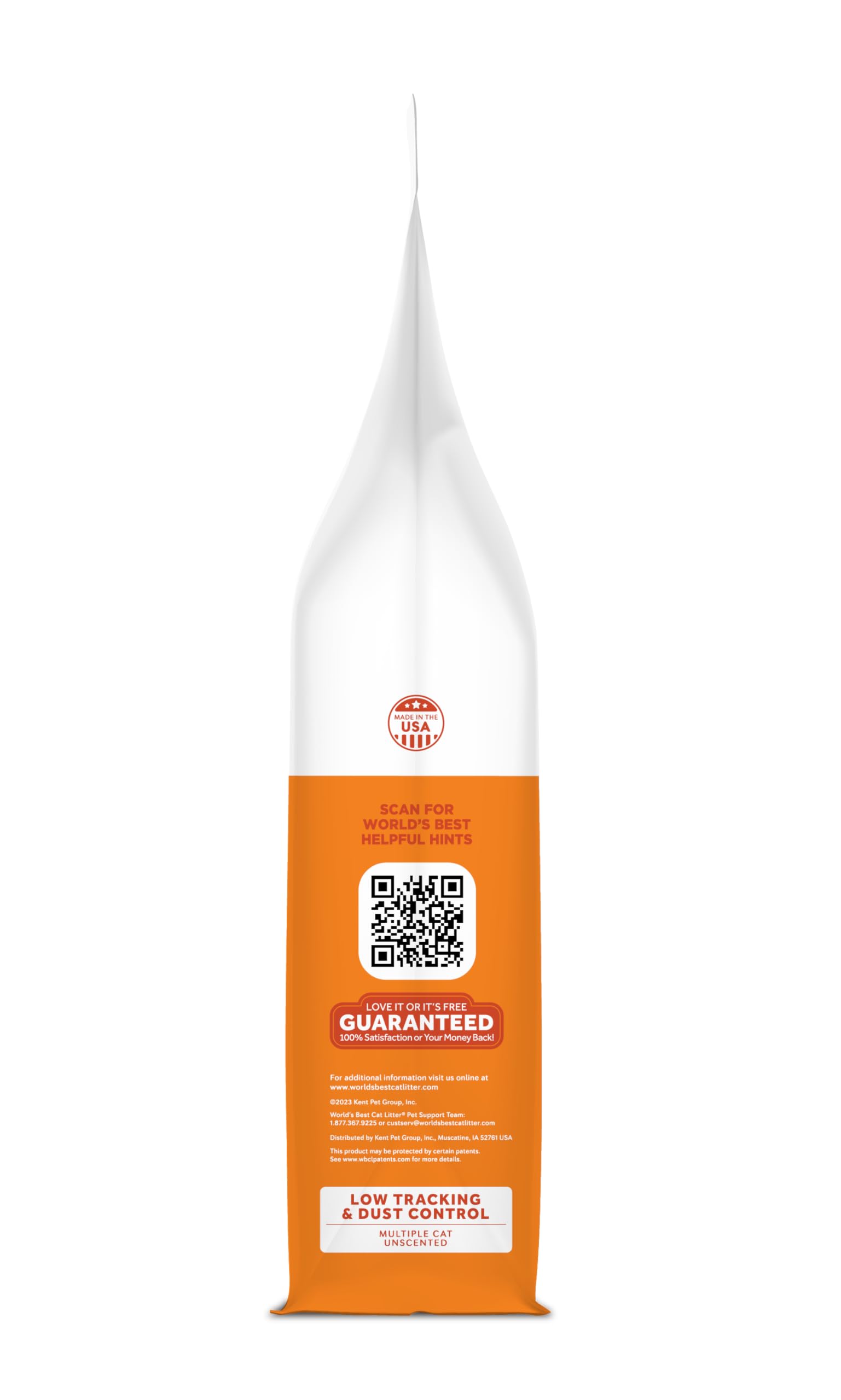 World's Best Cat Litter long-lasting odor control to keep the box fresh between cleanings.
