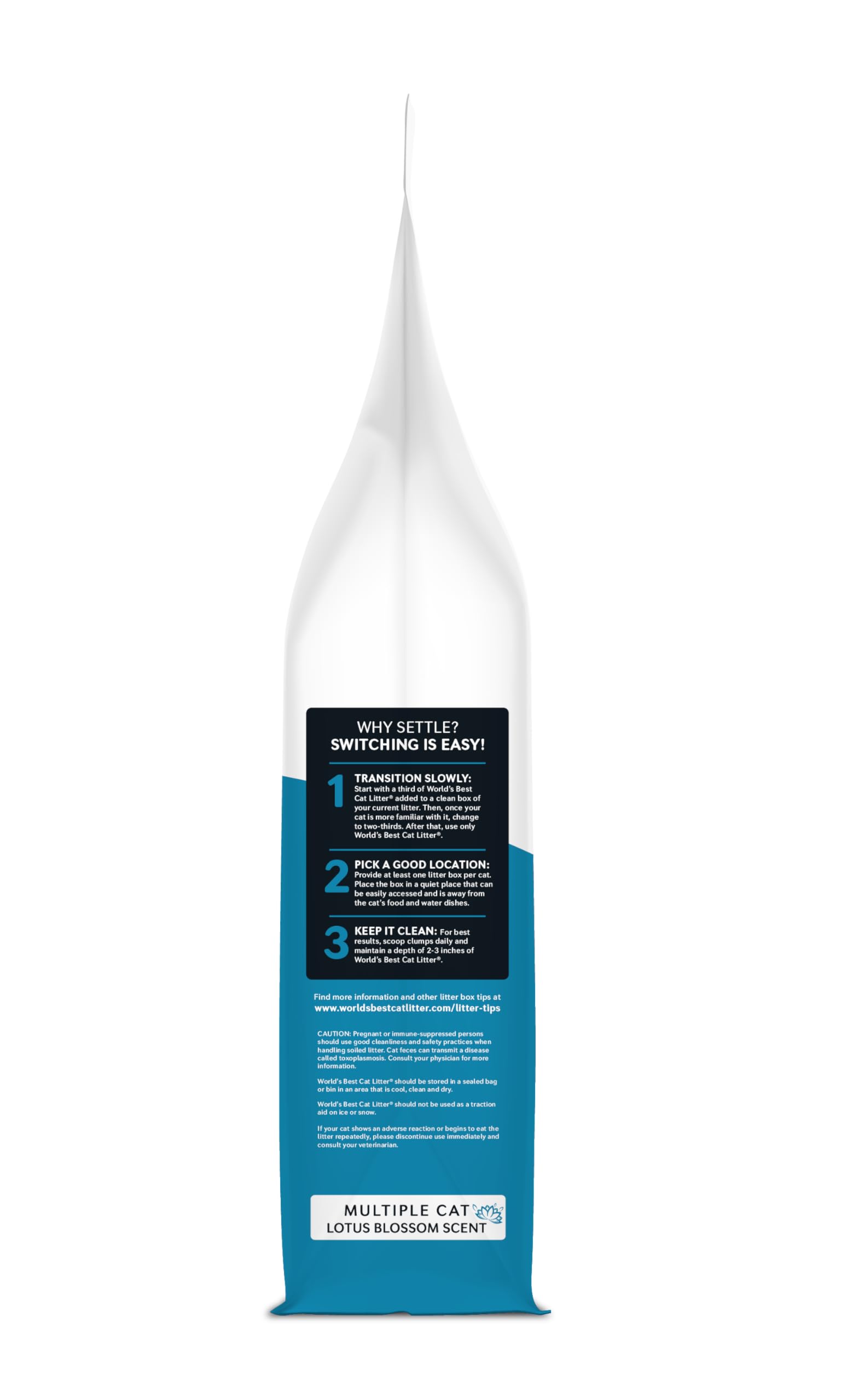 World's Best Cat Litter multi-cat use maintains odor control in busy households.