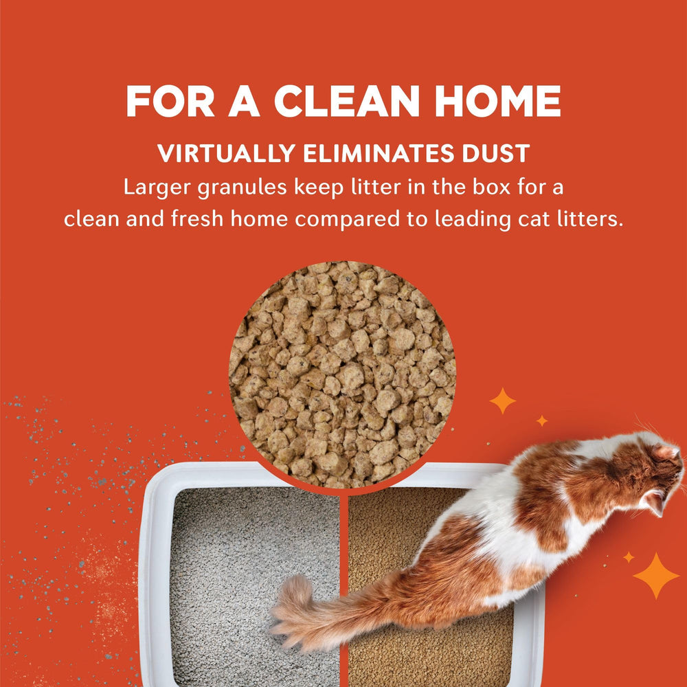 World's Best Cat Litter odor control keeps the box fresher longer.