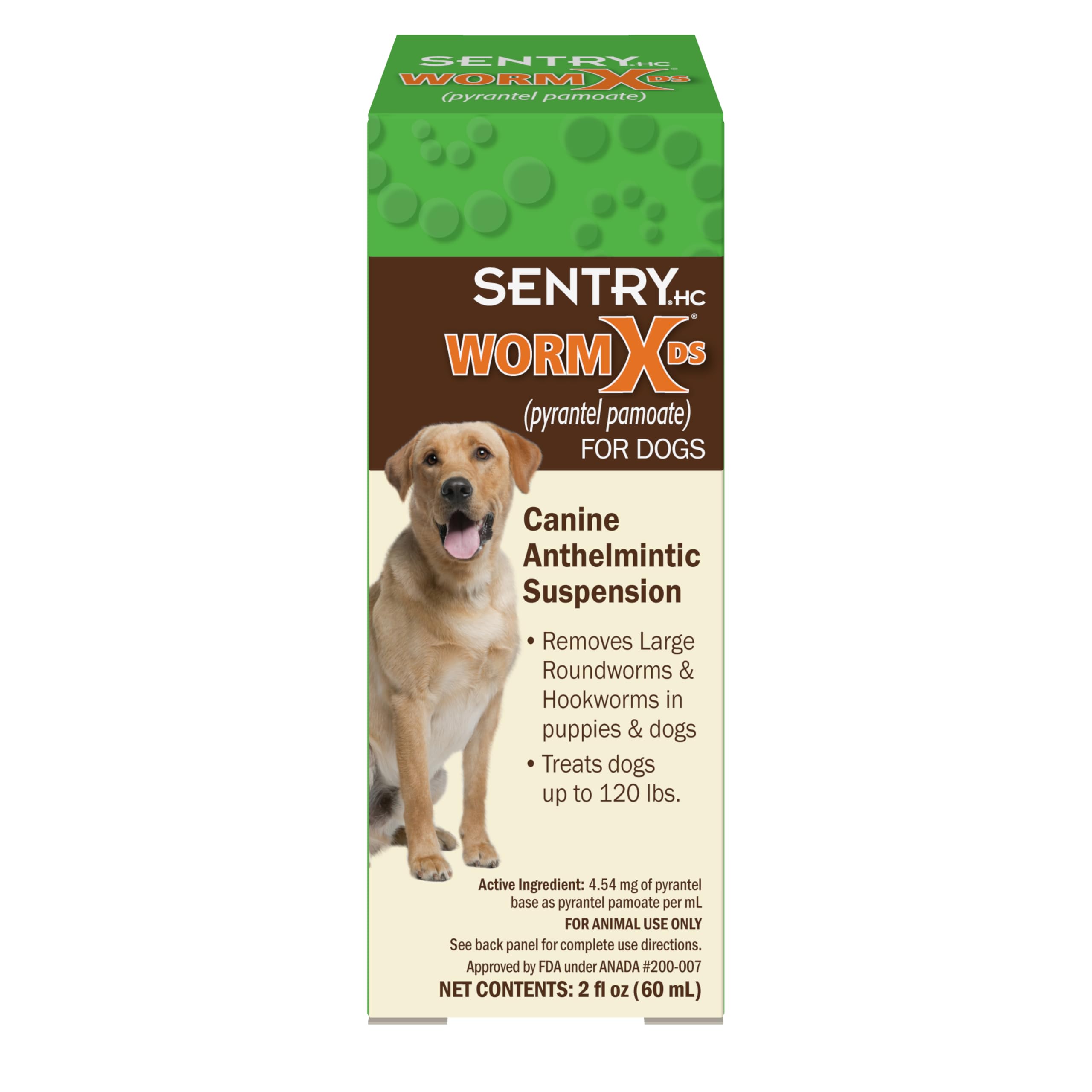 WORM X PLUS 7-way liquid bottle—compact for easy dosing.