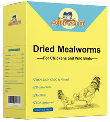 WormsFarm 10lb dried mealworms for birds boost protein for wild birds