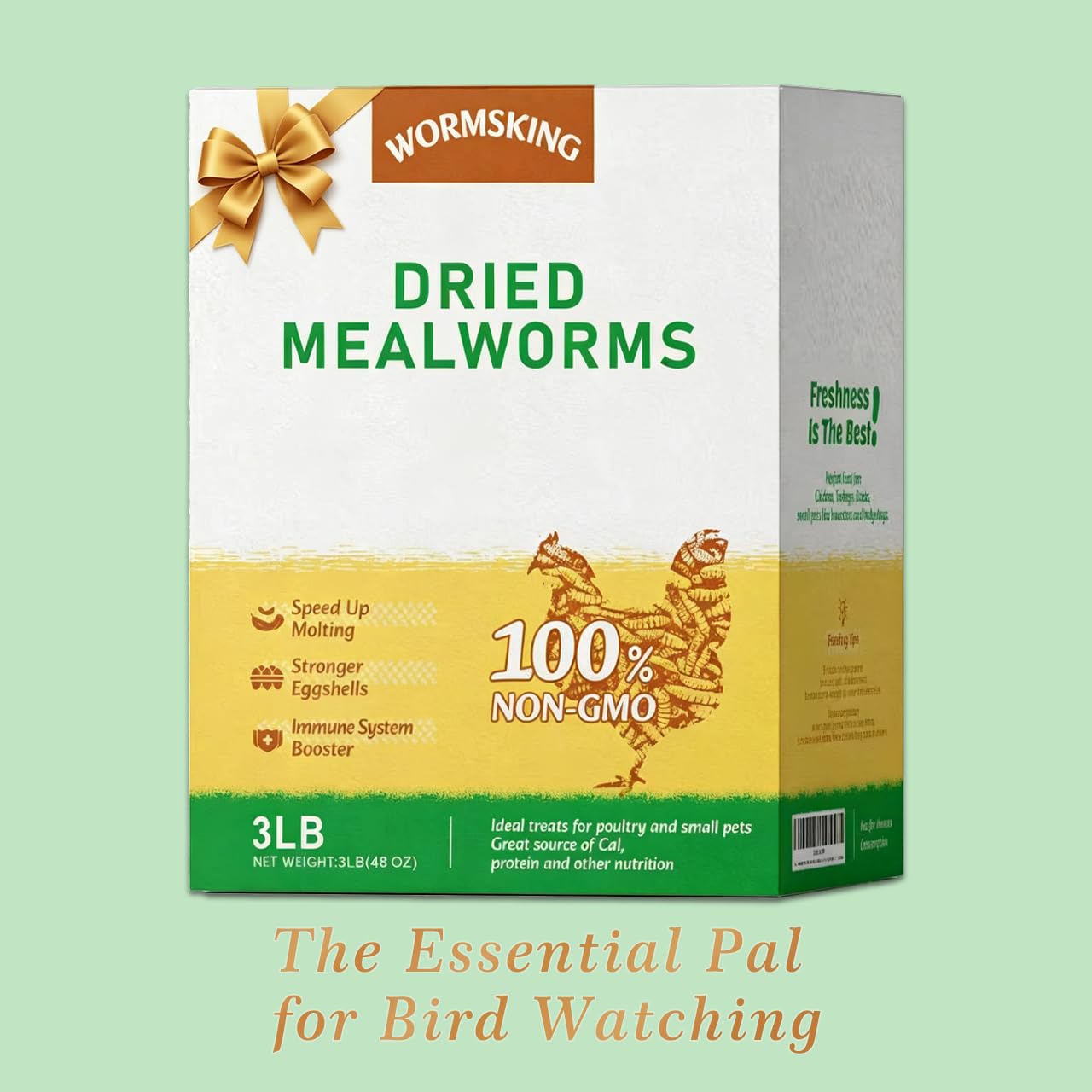 WORMSKING mealworms for rodents: ideal hamster or gerbil snack.