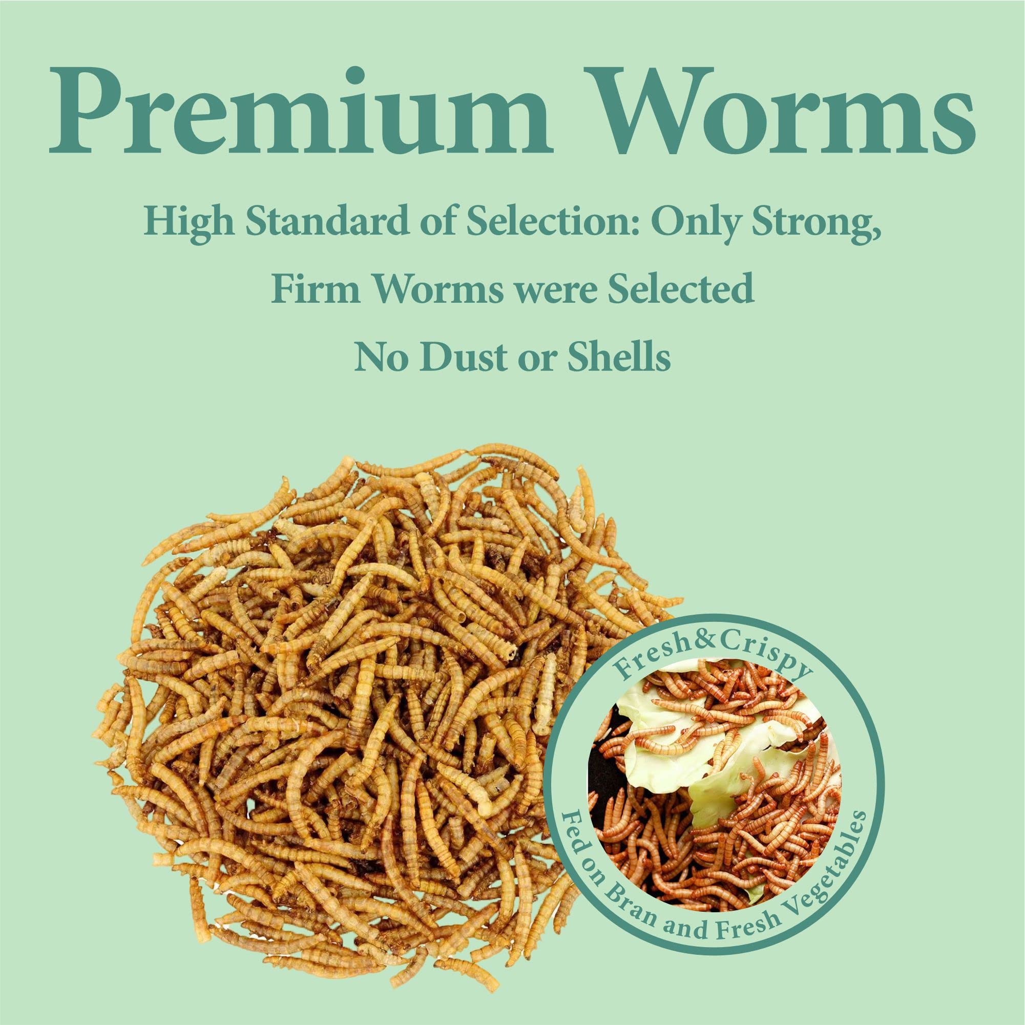 WORMSKING resealable bag preserves aroma and freshness for daily use.