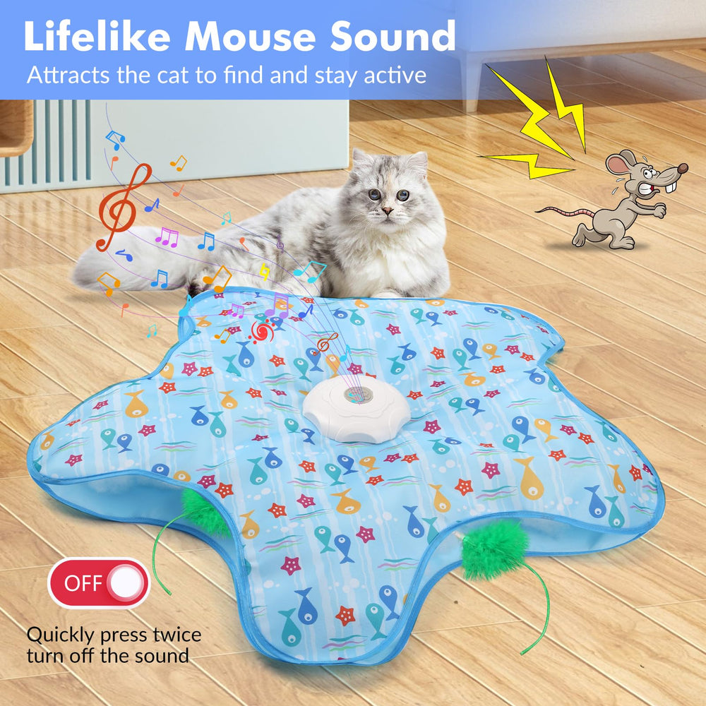 Wortade durable double padded mat protects surfaces during enthusiastic kittens and adult cats