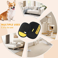 Wortade pet hair removal glove on bedding removing lint and fur