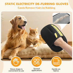 Wortade pet hair removal glove cleans clothes and fabrics without damage