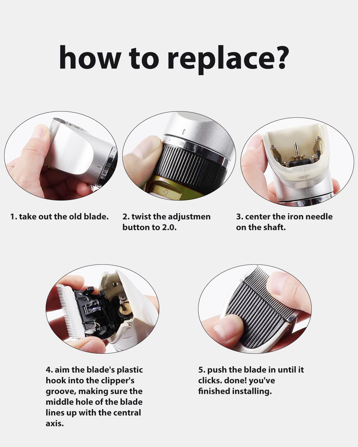 wotdmu HOLDOG blades include cleaning brushes for easy maintenance.
