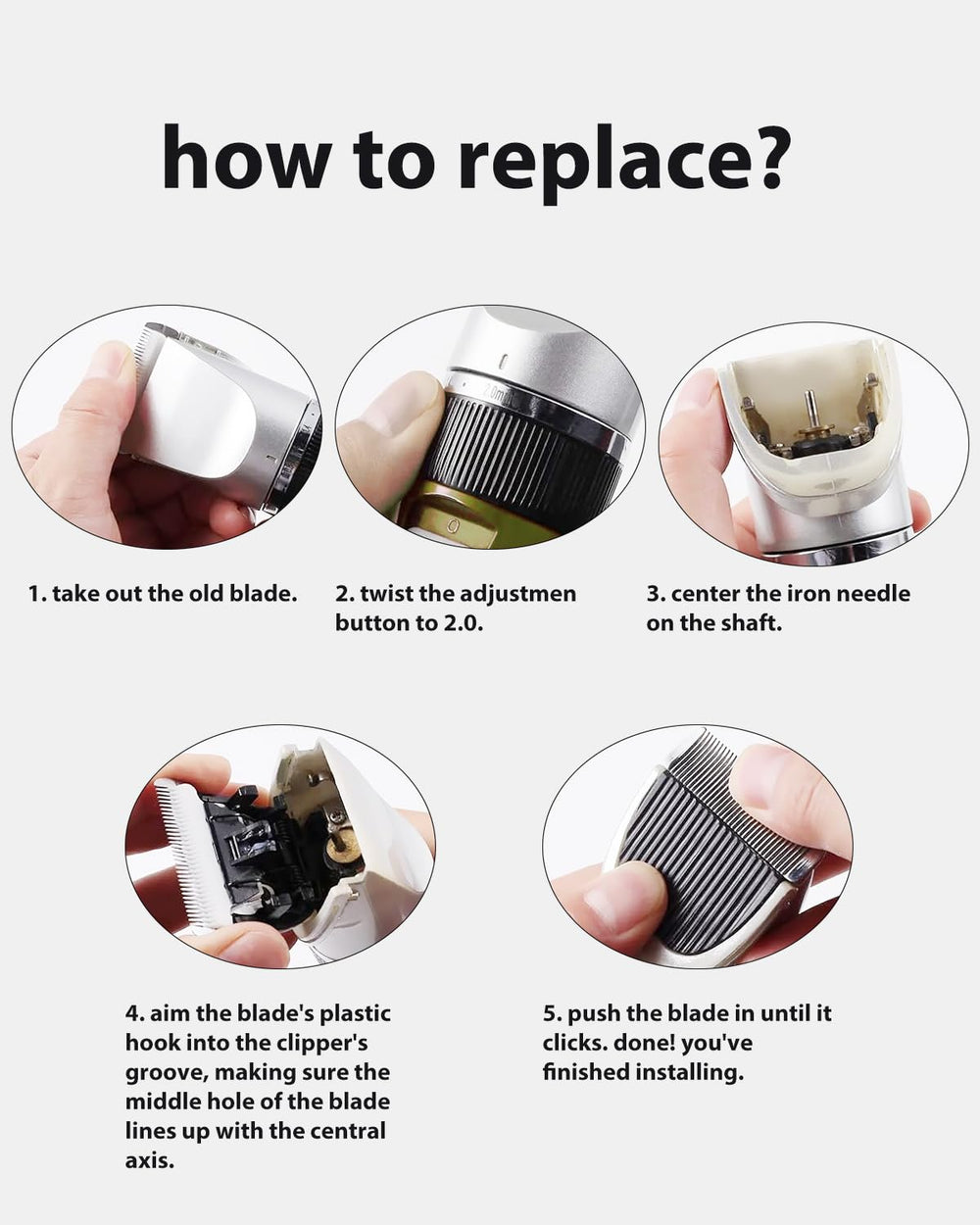 wotdmu HOLDOG blades include cleaning brushes for easy maintenance.