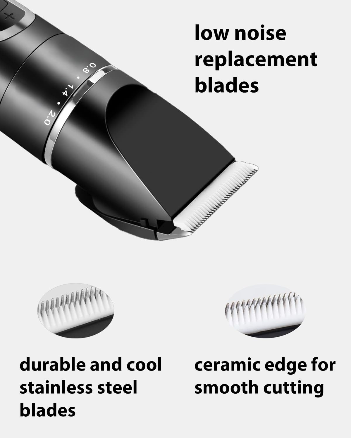wotdmu HOLDOG blades boast long-lasting sharpness for consistent trims.