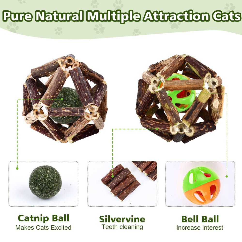 WOUSEDO catnip bag image emphasizes fresh catnip scent for excited cats.