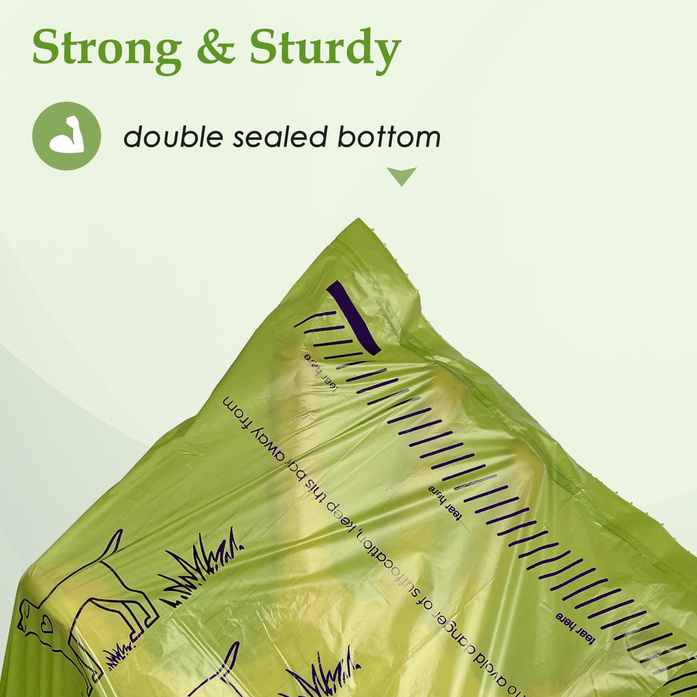 Wowflash strong and sturdy poop bags with double-sealed bottom.