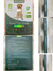Woyamay adjustable black flea collar strap fits all dog sizes for comfortable wear.