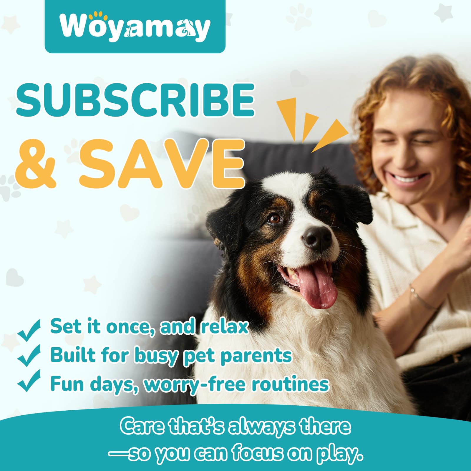 Woyamay all-breeds solution; suitable for small, medium, and large dogs.