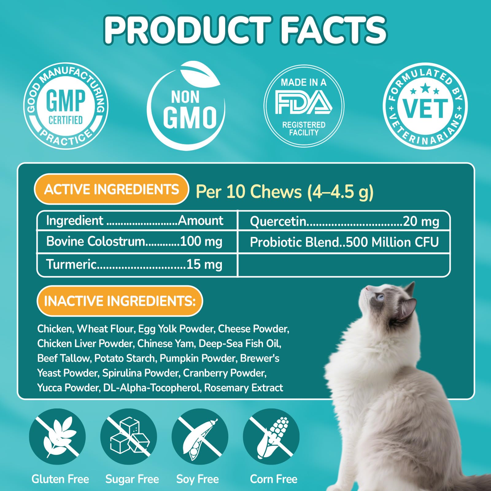 Woyamay Cat enjoying chews demonstrates palatable texture for sensitive eaters.