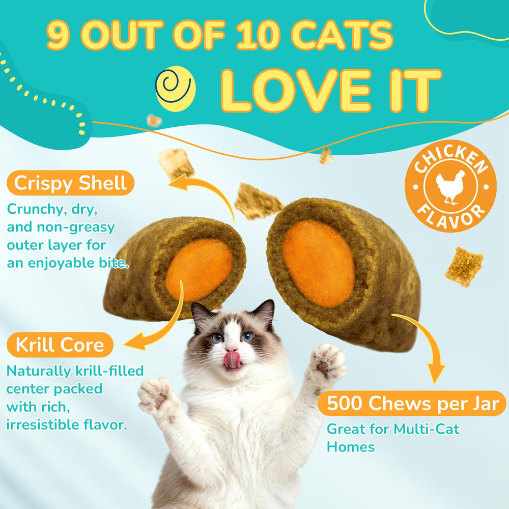 Woyamay Cat colostrum ingredient spots immune-supporting components in the chew.