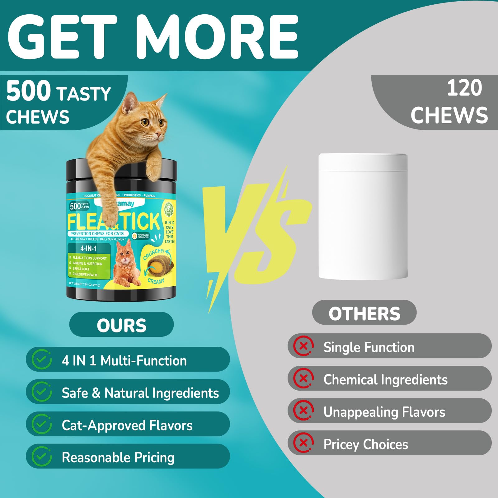 Woyamay cat enjoying daily chew as part of routine