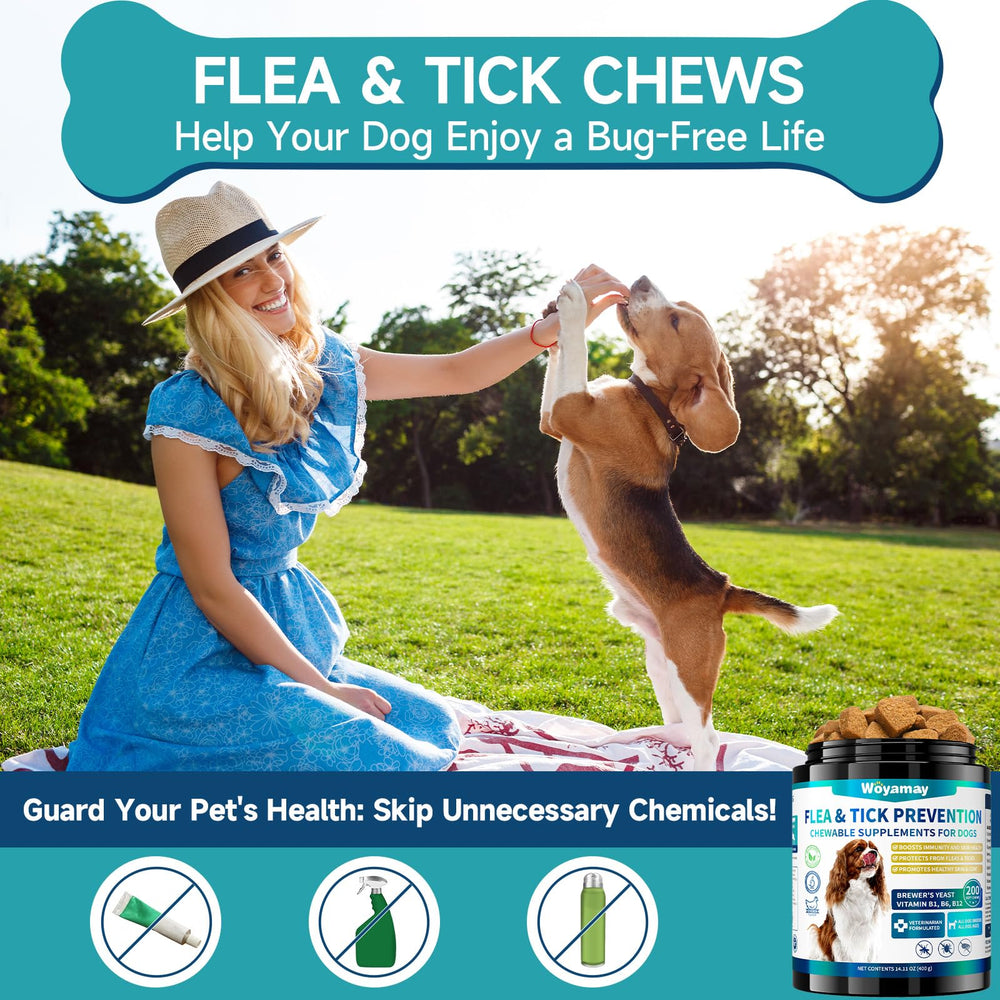Woyamay daily protection chews; easy treat form for hassle-free dosing.