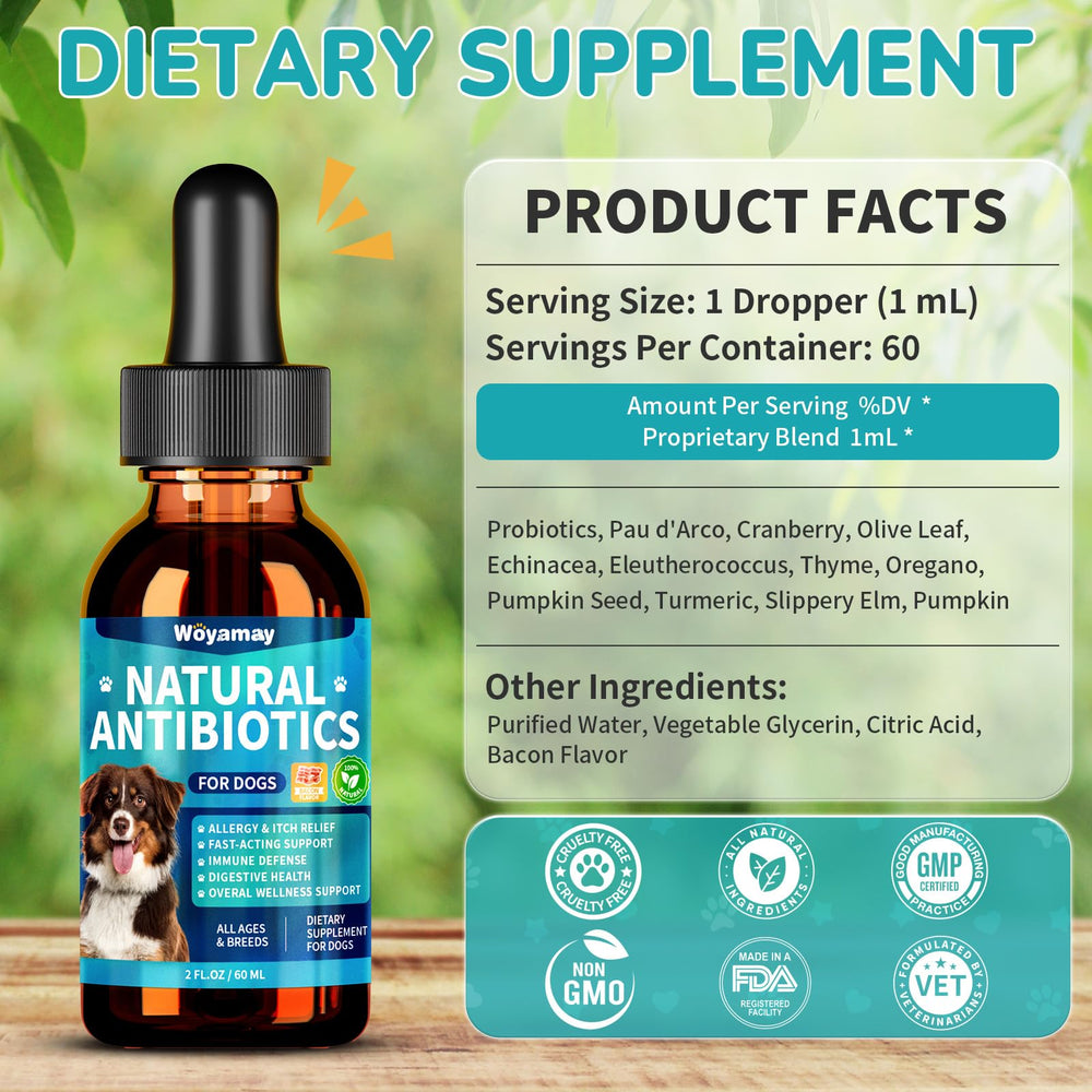 Woyamay dog antibiotics ears eyes coat, aiding overall comfort.