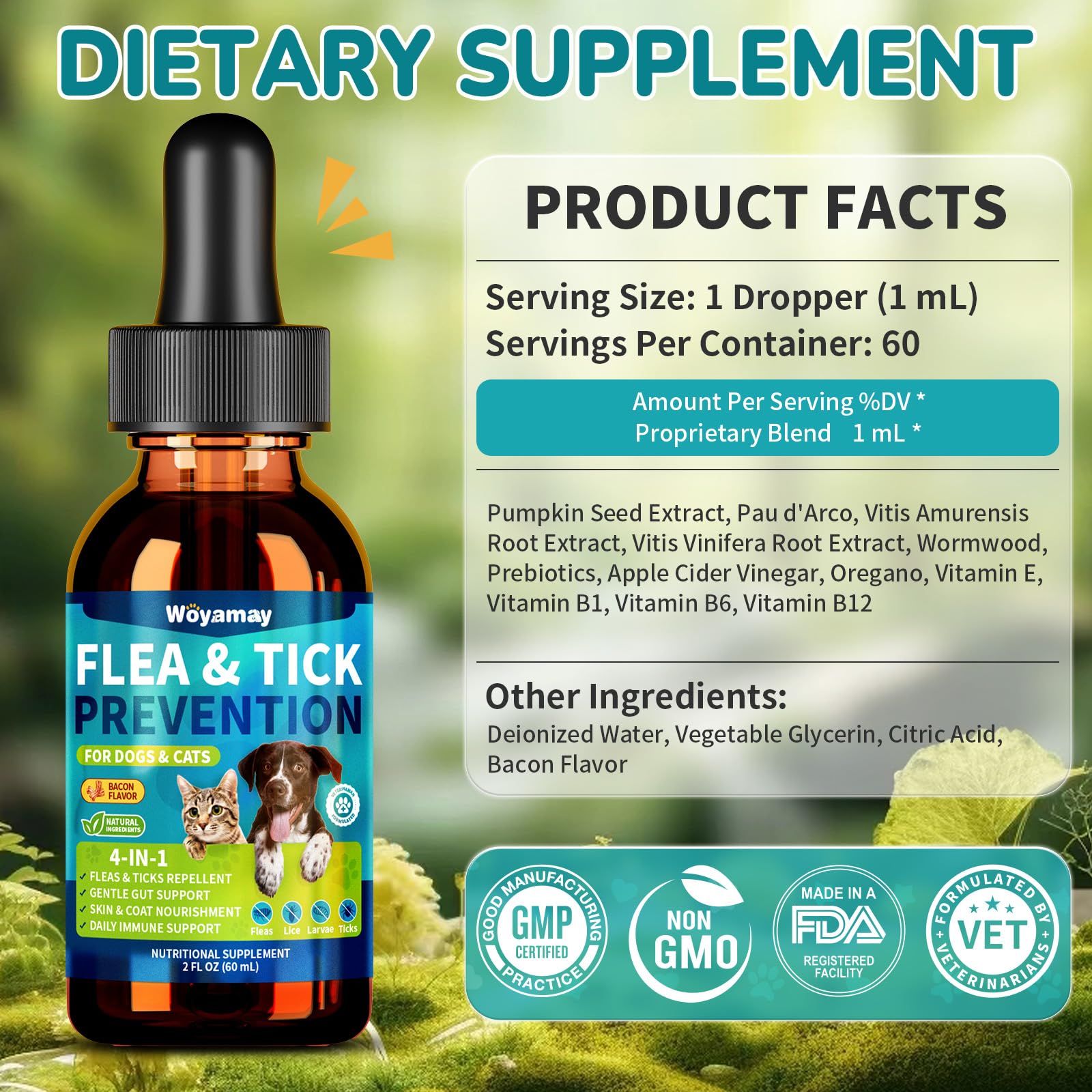 Woyamay easy-to-mix with food or treats for dosing