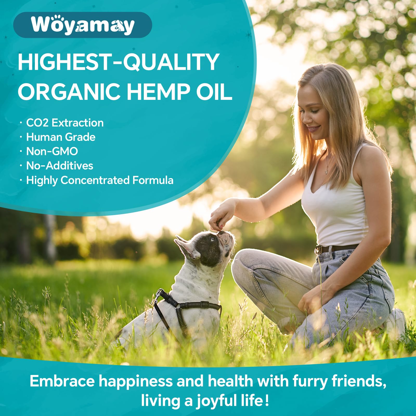 Woyamay hemp oil drops showcase organic hemp extract quality.