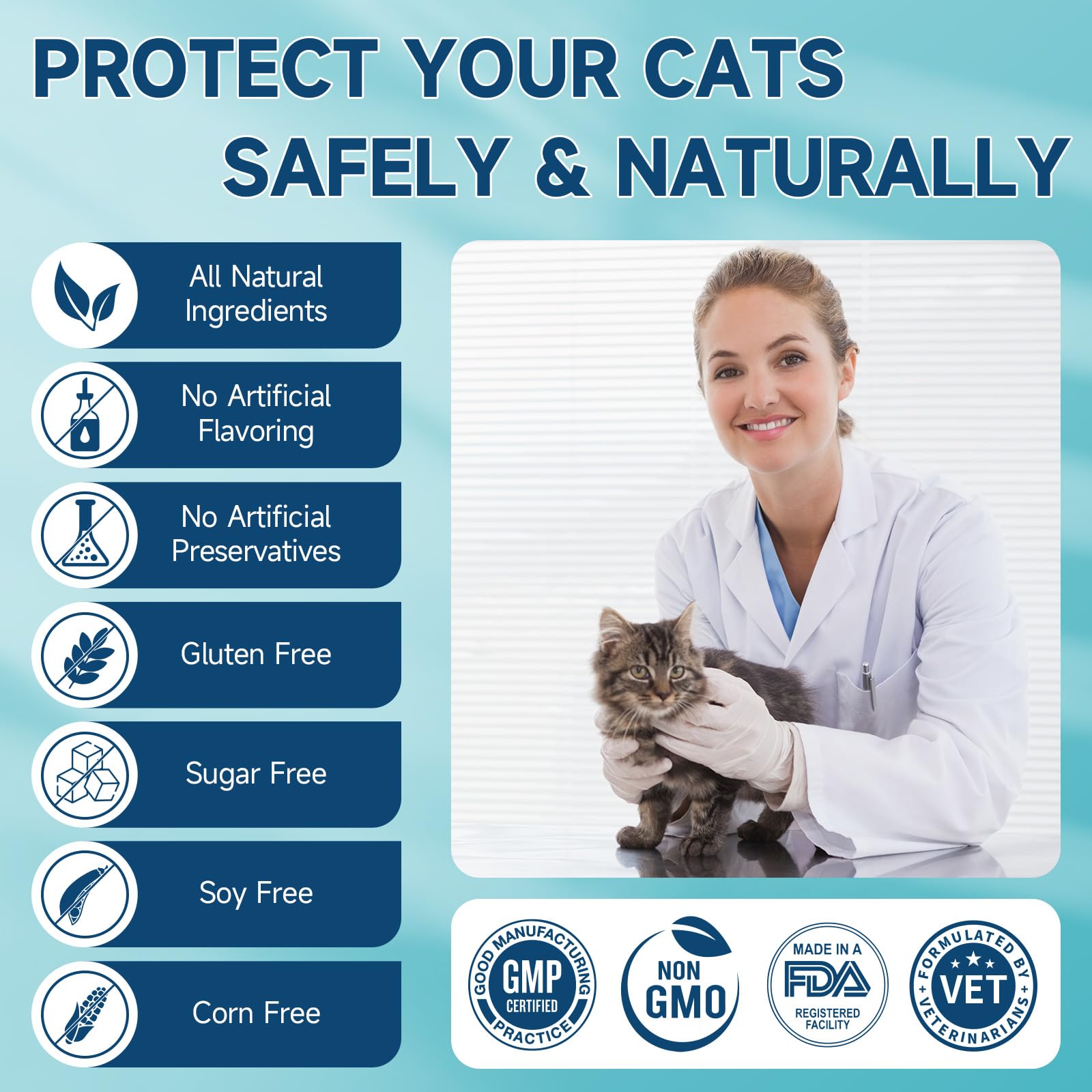 Woyamay kitten and cat-friendly formula: safe for kittens and seniors.
