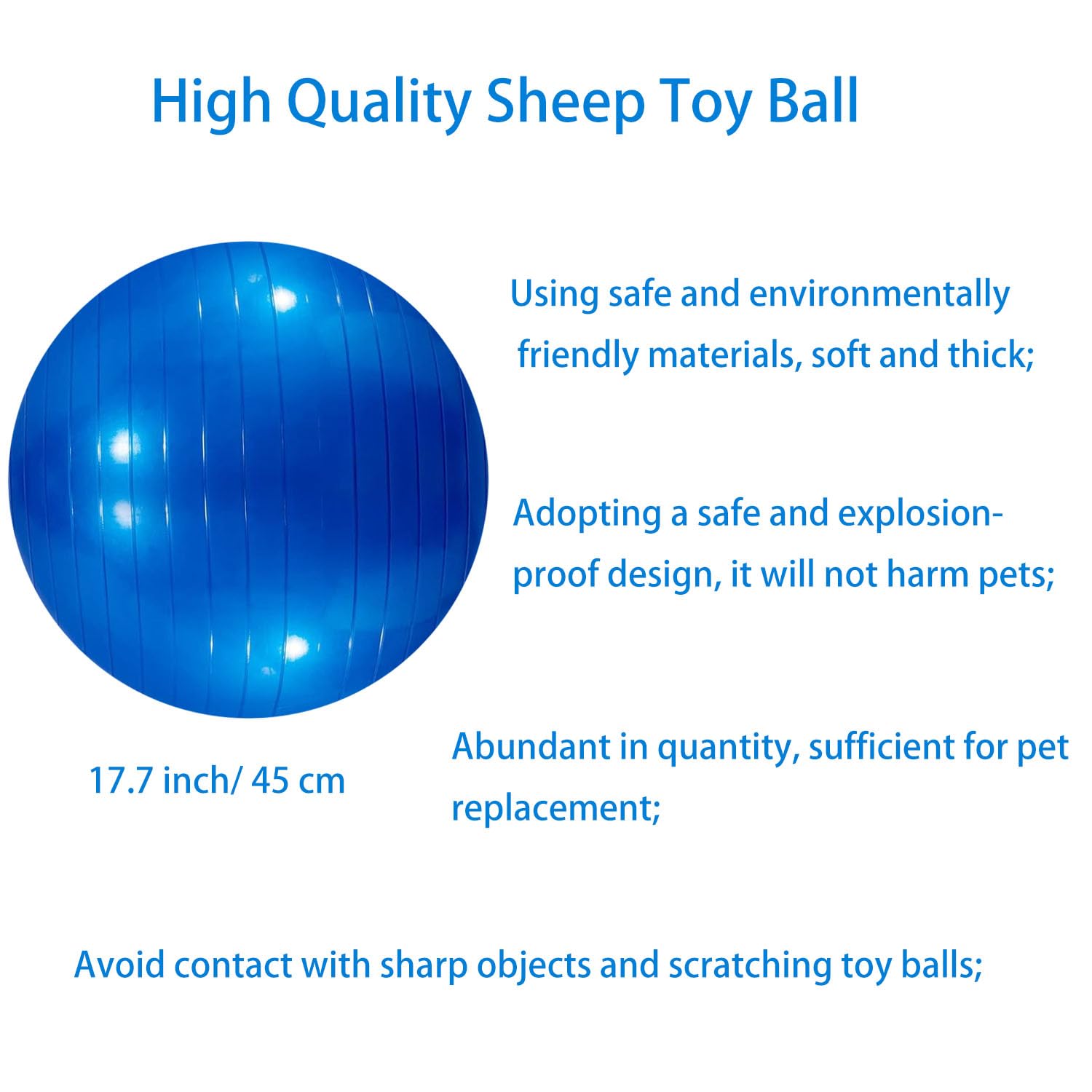 WoYous goat ball explosion-proof design emphasizes durability during rough play.