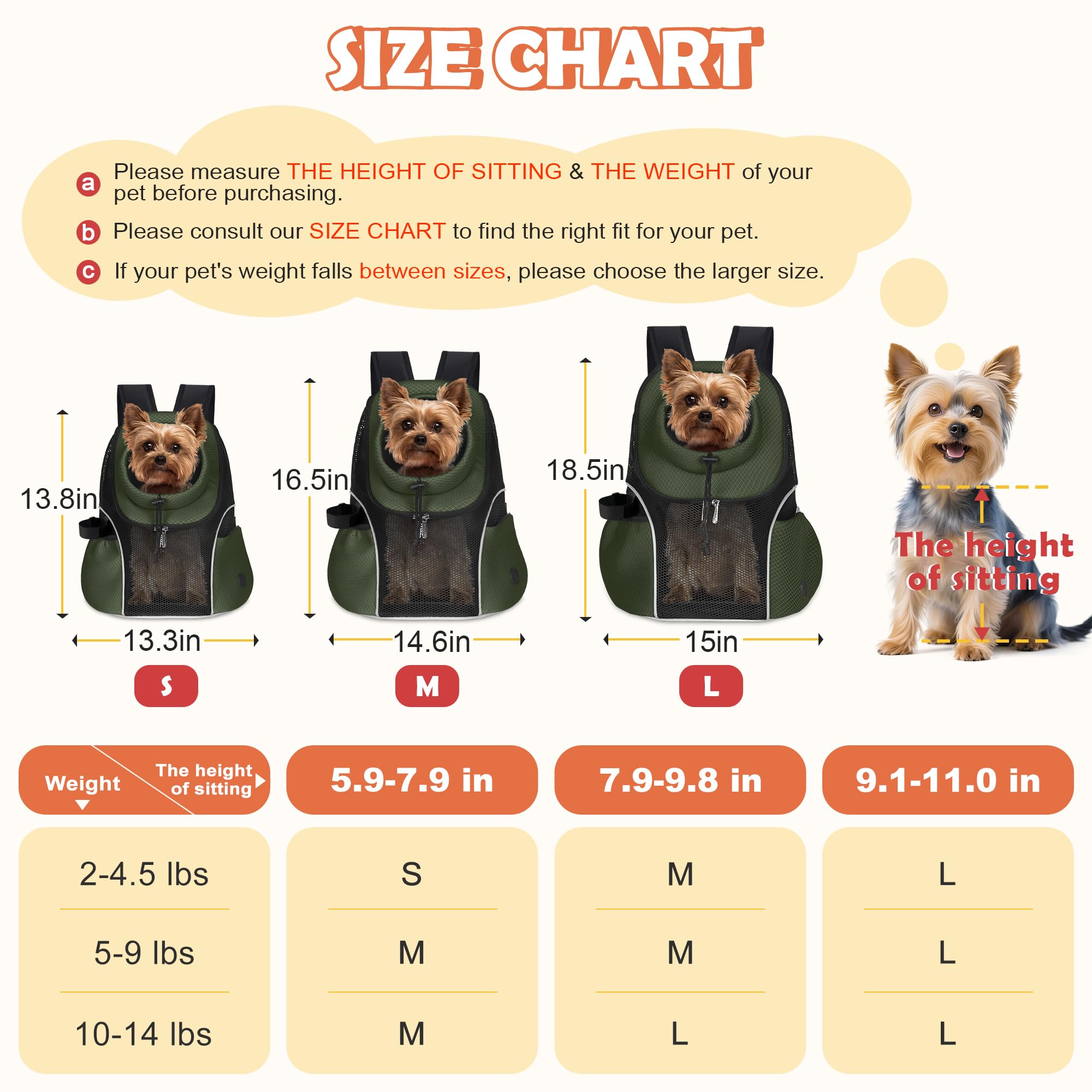 WOYYHO dog backpack features ergonomic straps and secure buckles for stability.