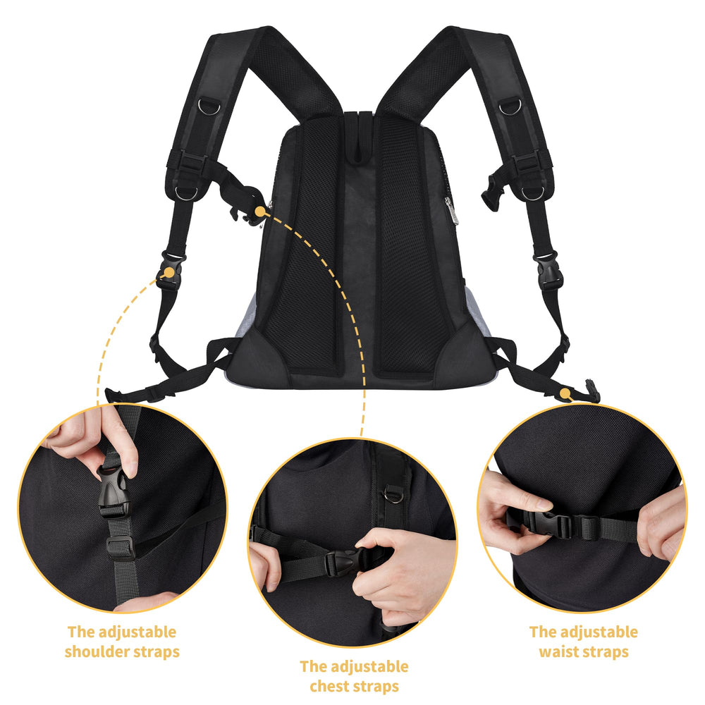 WOYYHO dog carrier backpack invisible storage bag for valuables on adventures.