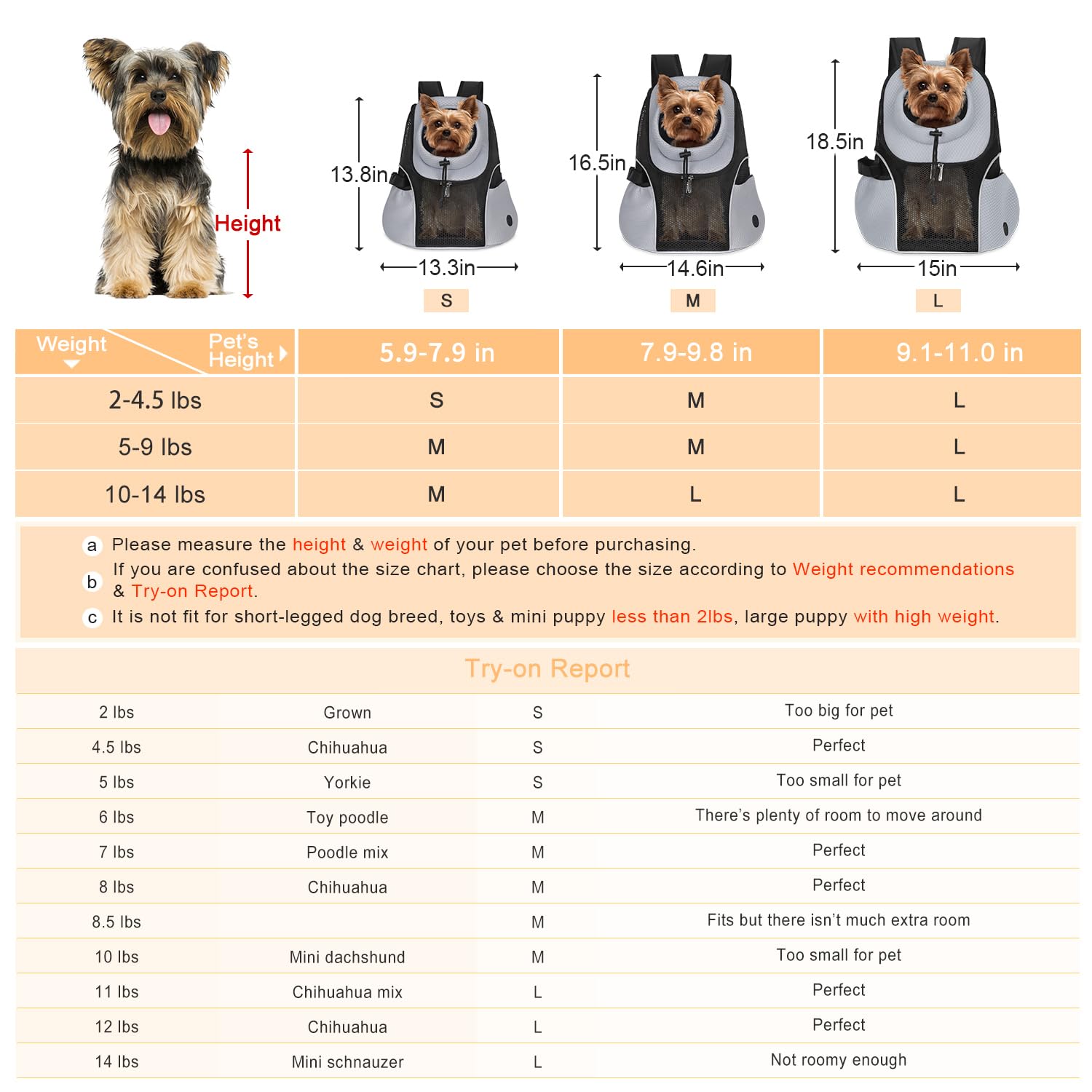 WOYYHO dog carrier backpack storage pocket keeps essentials secure.