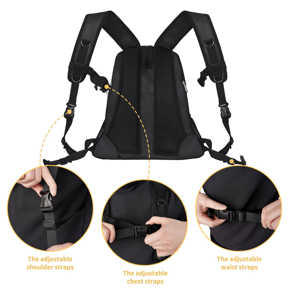 WOYYHO secure shoulder buckles prevent slipping.