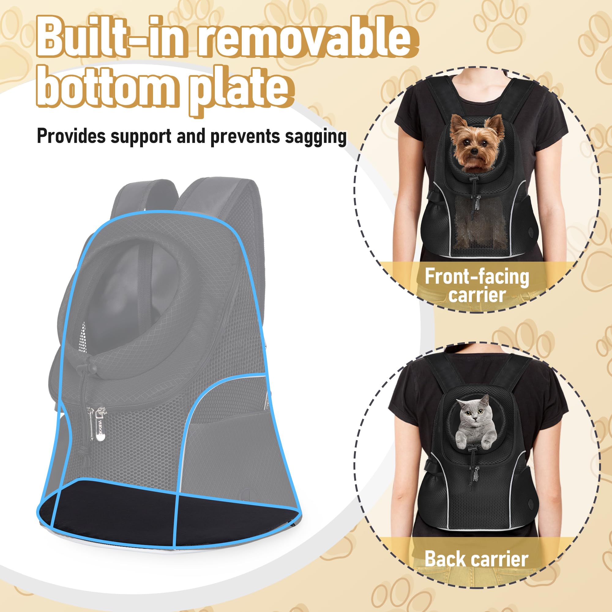 WOYYHO two-way wear for front or back carry.