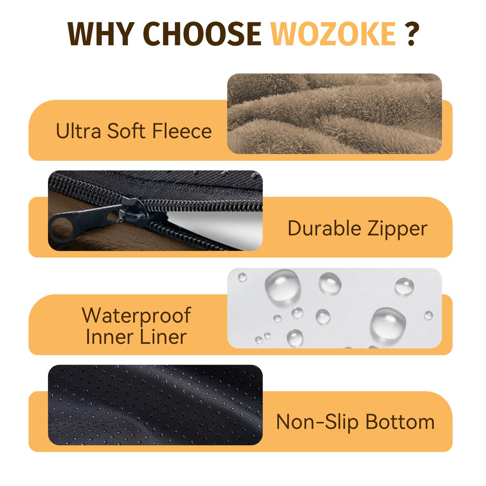 WOZOKE non-slip bottom keeps the bed stable on floors