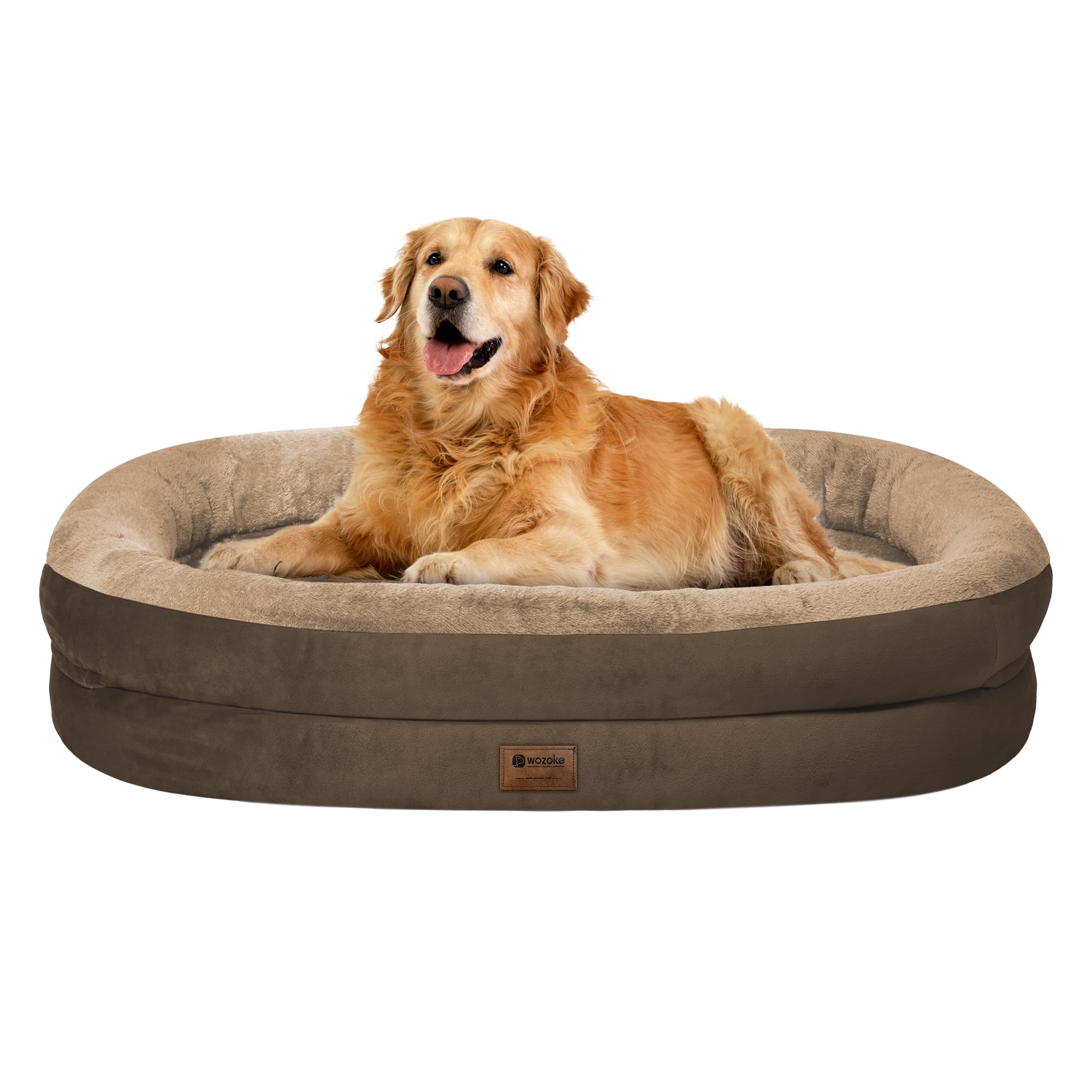 WOZOKE orthopedic dog bed with egg crate foam offering balanced support for large dogs