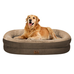 WOZOKE orthopedic dog bed with egg crate foam offering balanced support for large dogs