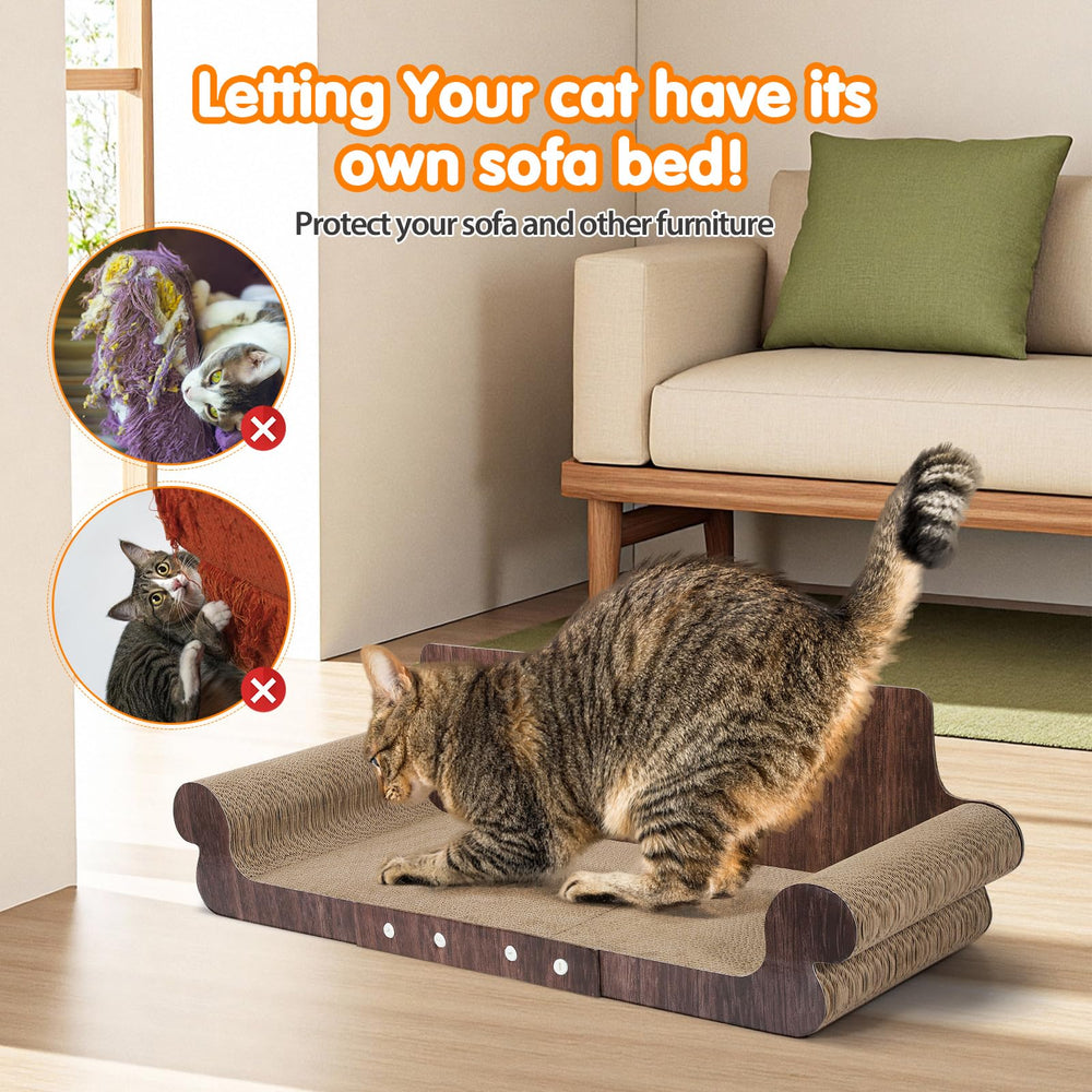 WPVPaw furniture protector cat couch helps defend sofas and carpets.