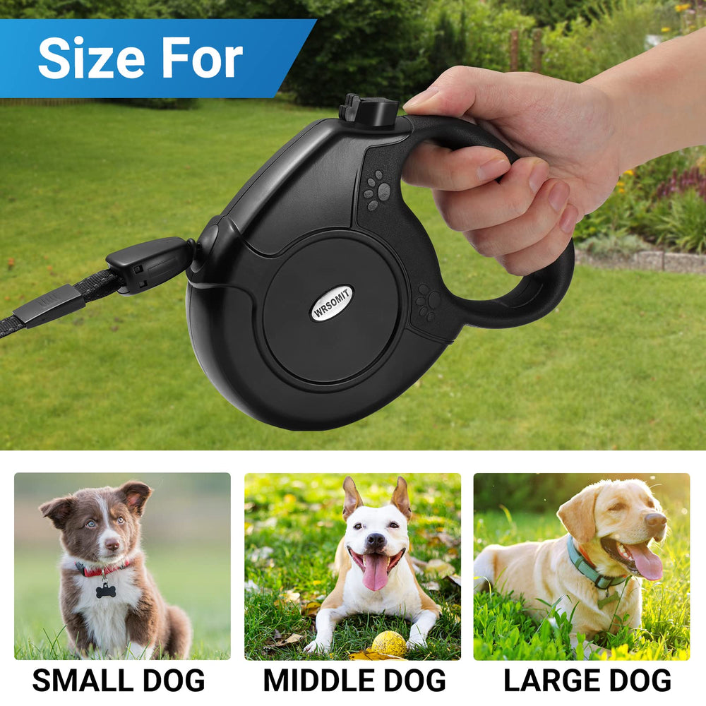 WRSOMIT heavy-duty leash suitable for hiking and running outdoors.