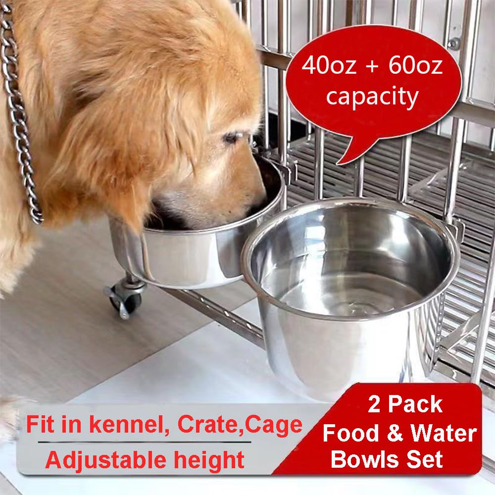 Wrifazaly clip-on bowls install easily on cages without tools