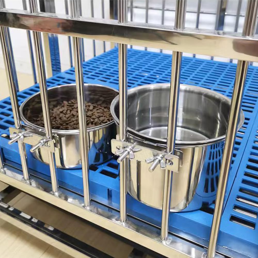 Wrifazaly 304 stainless steel construction supports lasting kennel use