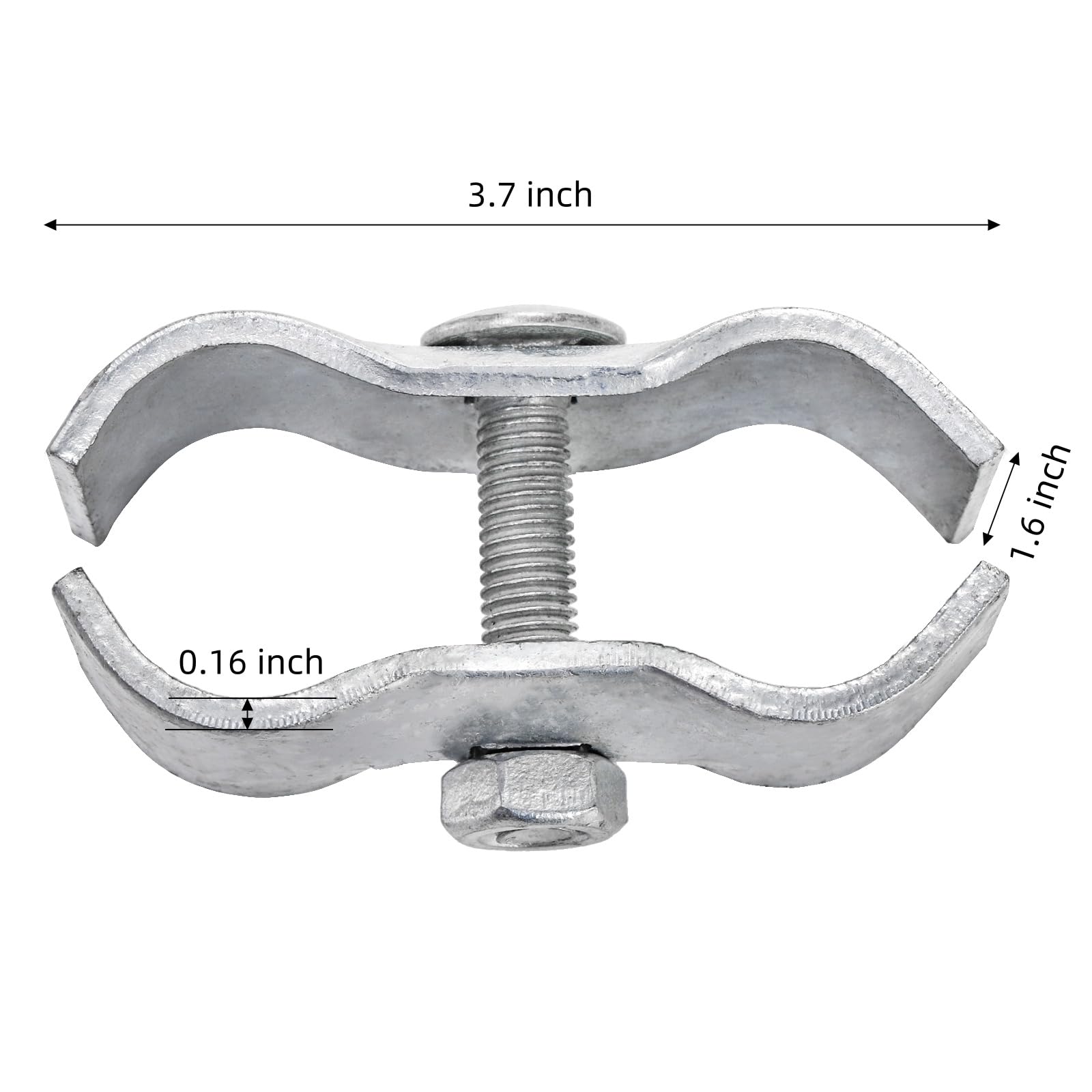 WRINGKIT 1-3/8 inch clamps close-up shows robust bolts for quick assembly.