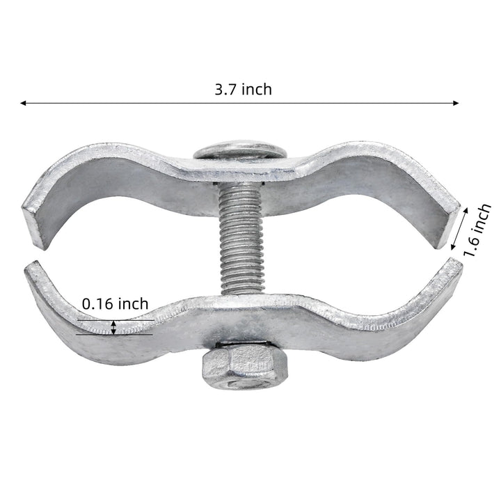 WRINGKIT 1-3/8 inch clamps close-up shows robust bolts for quick assembly.